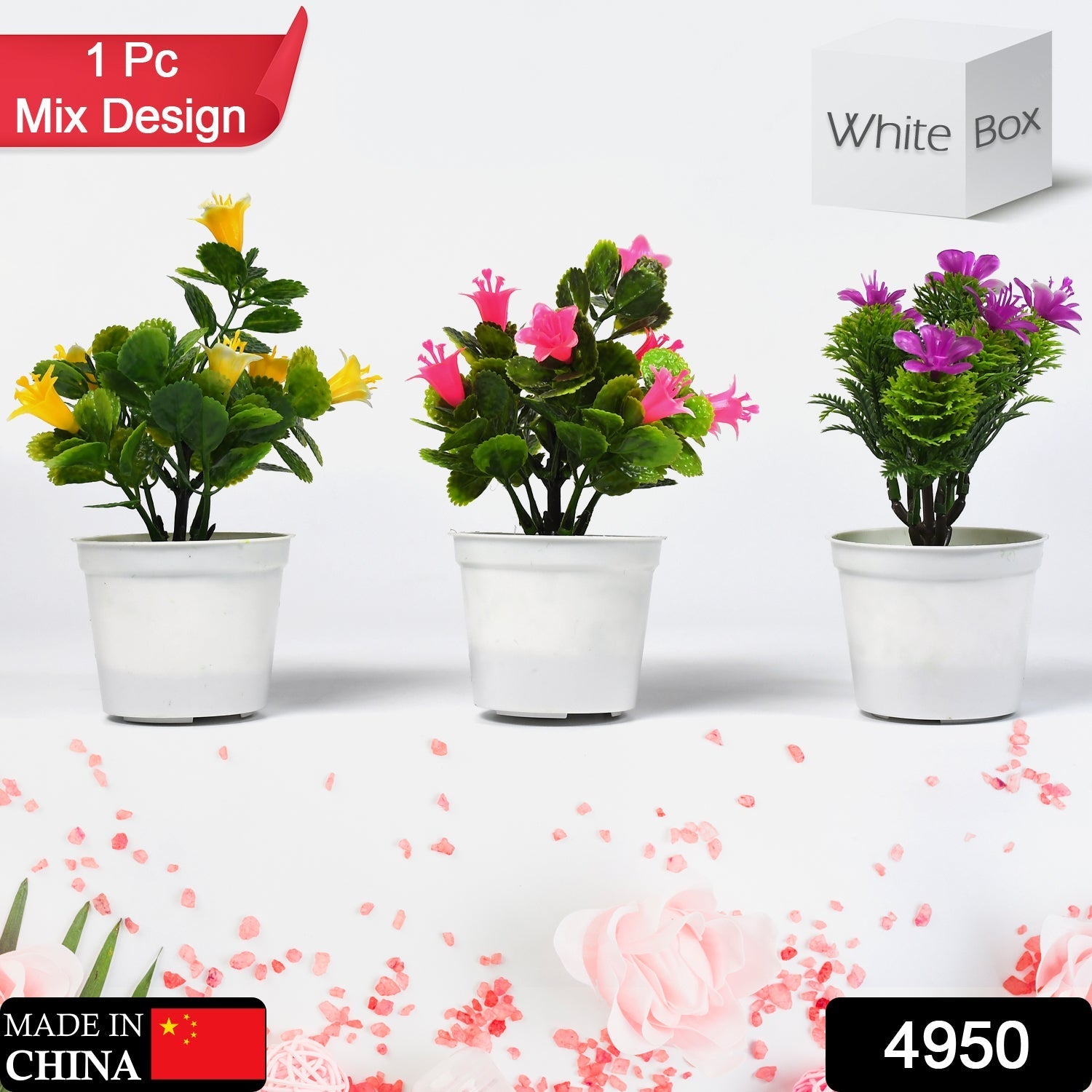 4950 Flower Pot Artificial Decoration Plant | Natural Look & Plastic Material For Home , Hotels , Office & Multiuse Pot 4950 Flower Pot Artificial Decoration Plant | Natural Look & Plastic Material For Home , Hotels , Office & Multiuse Pot